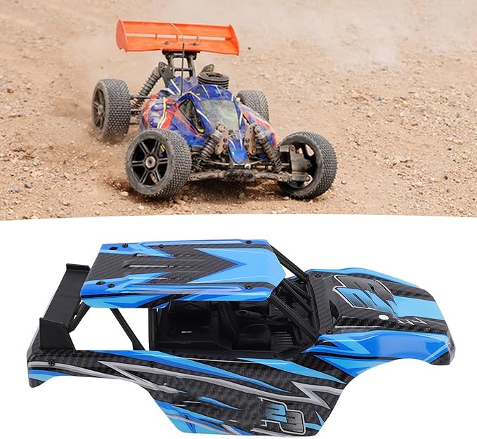 Alomejor 1/18 RC Car Body PVC Material Blue for Haiboxing 18859 18858 Stylish &amp Cool Design Easy Installation