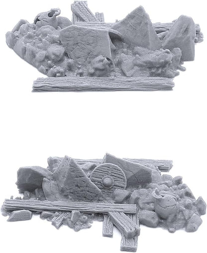 EnderToys Urban Rubble - DND Terrain - 32mm Scenery for Tabletop Miniatures