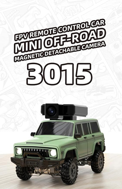 SNICLO 1:64 Mini 4WD RC Off-Road Car 2.4G Full Proportional Control Metal Driveshaft Multi-Link Chassis Independent Suspension RTR Electric Climbing Vehicle(Green/RTR Version)