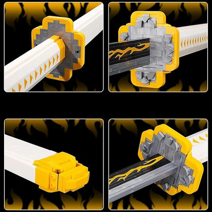 39in Sword Building Block Sets Compatible with Lego Set 956PCS Zentisu Samurial Sword with Scabbard and Stand for Boys Adults 8 9 10 11 12 13 14