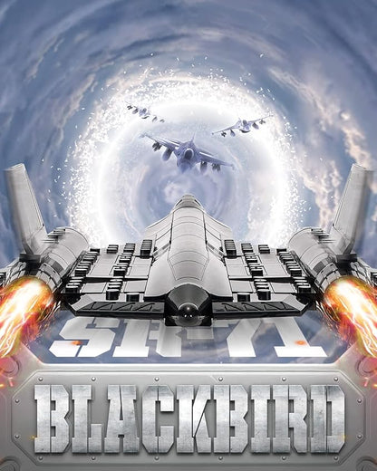 dOvOb Military SR-71 Reconnaissance Blackbird Air Force Building Block Set (183 Pieces) Aircraft Jet Building and Military Toys Gifts for Kid and Adult