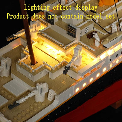 LED Light Kit Compatible with Lego Titanic - Lighting Set for Creator 10294 Building Model (Model Set Not Included)