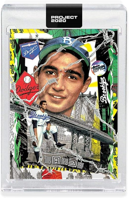 Topps Project 2020 SANDY KOUFAX Encased Baseball Card #99-1955 Topps Baseball by Tyson Beck