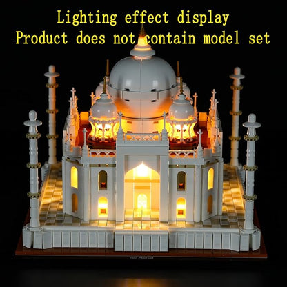 Version 2021 LED Light Kit Compatible with Lego 21056 Taj Mahal (Ver.2021) - Lighting Set for Architecture Building Model (Model Set Not Included)