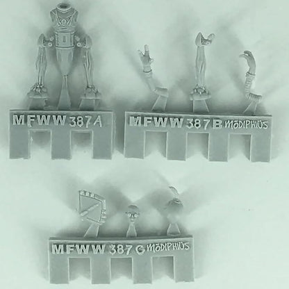 Modiphius Entertainment: Fallout: Miniatures - Zetans: Invaders from Beyond - 5 Resin Figures Appalachia Wave Unpainted &amp Unassembled Licensed