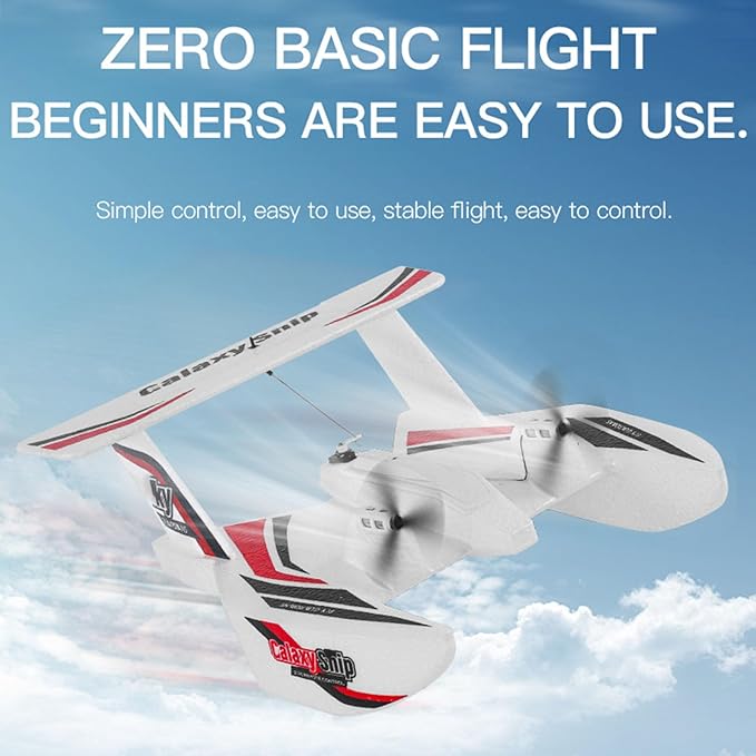 GoolRC RC Plane 3CH Remote Control Airplane for Water Land &amp Air Amphibious Triphibian RC Aircraft 2.4GHz Seaplane Glider RC Floatplane with 6-Axis Gyro &amp 2 Batteries for Adults