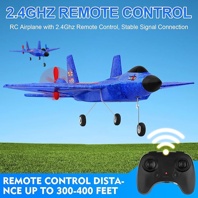 Su27 RC Plane Remote Control Airplane 2.4Ghz Ultra Long Endurance Raptor RC Fighter Jet Toy Airplanes for Kids Beginners Boys Girls