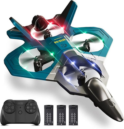 4DRC RC Airplanes Remote Control Airplanes with 3 Batteries Foam RC Planes for Kids Adults Beginners 4-7 8-12 12-16 Remote Control Helicopter Fighter Jet Drones for Kids Adults 360° Flip