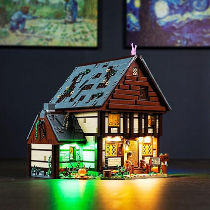 BrickBling LED Light Compatible with Lego Hocus Pocus: The Sanderson Sisters' Cottage Creative Lighting Kit Compatible with Lego 21341(Lights Only No Model)