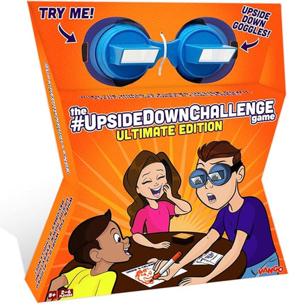 Vango The Original UpsideDownChallenge Game for Family &amp Kids - Complete Fun Challenges with Upside Down Goggles - 2-6 Players Ages 8+ [Ultimate Edition]