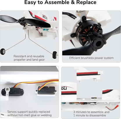 Radiolink A560 6 Flight Modes RC Airplane Easy to Fly RFT RC Airplanes with 2.4Ghz Remote Control Byme-A Gyro FC Brushless Motor for Kids Boys Girls Adults Beginner or Experienced
