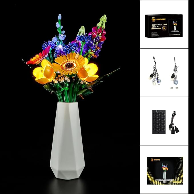LIGHTAILING Light for Lego-10313 Wildflower-Bouquet - Led Lighting Kit Compatible with Lego Building Blocks Model - NOT Included The Model Set