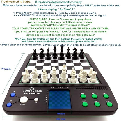 Top 1 Chess Electronic Chess Set | Chess Set for Kids and Adults | Voice Chess Computer Teaching System | Chess Strategy Beginners Improving Learning Board Game