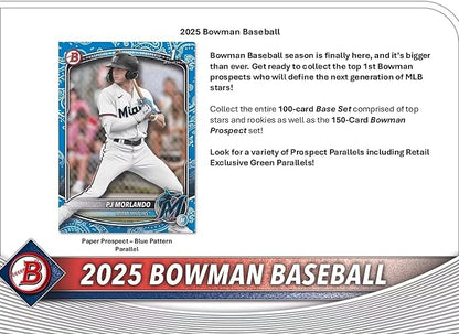 2025 Bowman Baseball Trading Card Blaster Box