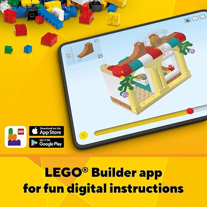LEGO Creator 3 in 1 Main Street Building Toy Set Features a Toy City Art Deco Building Market Street Hotel Café Music Store and 6 Minifigures Endless Play Possibilities for Kids 31141