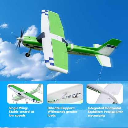 Fms Rc Planes for Adults Beginners 1220mm Ranger Remote Control Airplane with Reflex Green Hobby Rc Airplanes PNP (No Transmitter BatteryCharger)