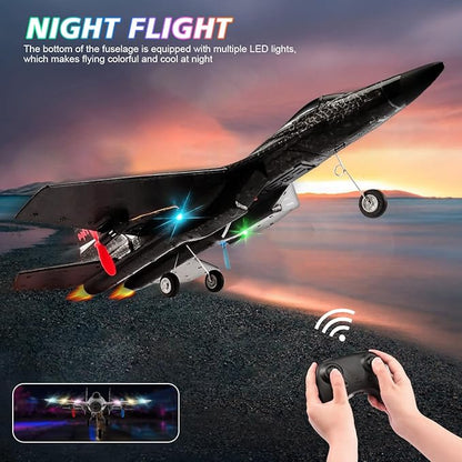 New Upgrade SU27 RC Airplane Remote Control Fighter Toys 2.4GHz 6-axis Gyro Stabilizer RTF Glider Aircraft Plane with 2 Batteries Easy to Fly Outdoor Toy for Adults Kids Beginners Boys