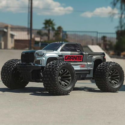 ARRMA RC Truck 1/10 Granite 4x4 V3 BLX Brushless Monster Truck RTR (Battery and Charger Not Included) with Spektrum DSC Gun Metal ARA4302V4T3
