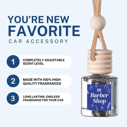 CANDECraftCo Car Air Hanging Fragrance Oil, Car Auto Freshener for Essential Oils, Scents Fragrance Aromatherapy Automobile Diffuser, Long Lasting (Fresh Linen)
