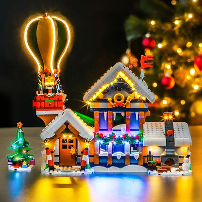 Upgraded Led Light Kit Compatible with Lego Santa's Post Office Building Set Lights Decoration Compatible with Lego 10339 (Model Not Included)
