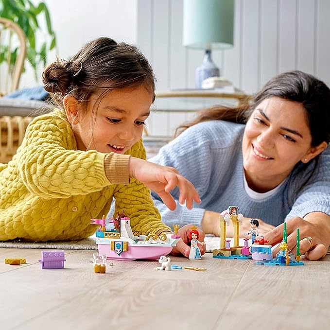 LEGO Disney Ariel’s Celebration Boat 43191 Creative Building Kit That Makes a Fun Gift for Kids New 2021 (114 Pieces)