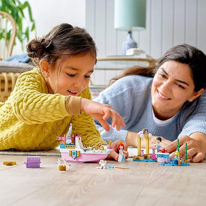 LEGO Disney Ariel’s Celebration Boat 43191 Creative Building Kit That Makes a Fun Gift for Kids New 2021 (114 Pieces)