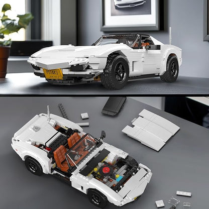 Mould King 10198 Technology Supercar Building Block Kits Car Model Building Sets MOC Car Gift for Adult Collections Enthusiasts 1347 Pieces