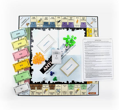 University Games Anti-Monopoly - Fresh Twist on the Classic Real Estate Game for 2-4 Players Ages 8 and Up