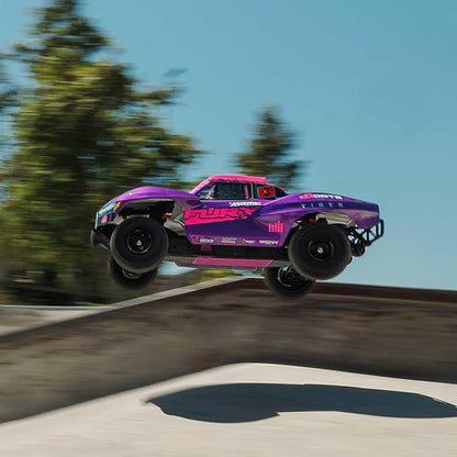 ARRMA RC Truck 1/10 FURY 2wd 223S BLX Brushless Short Course Truck RTR (Battery and Charger Not Included) with DSC Purple ARA3521T3