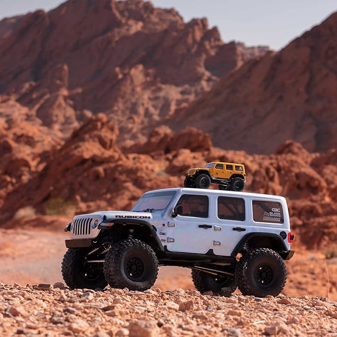 Axial RC Truck 1/6 SCX6 Jeep JLU Wrangler 4WD Rock Crawler RTR (Batteries and Charger Not Included): Silver AXI05000T2