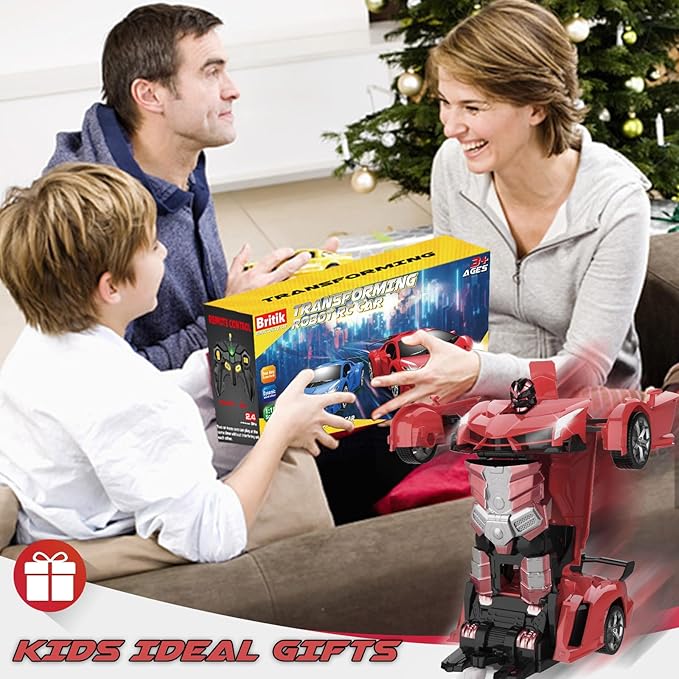 Transform Remote Control Car Toy for Kids 4 5 6 7 8 Remote Control Car for Boys 4-7 Transform Cars for Boys 4-6 Toy Car 5 Year Old Boy Toys for 3 4 5 6 7 8 9 10 11 12 Years Old Boy