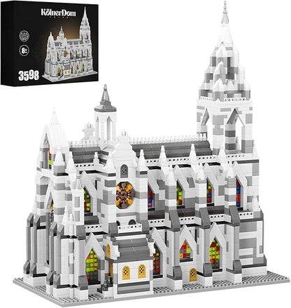 Miniature Building Blocks Cologne Cathedral Model Set (3598 Pieces) - Building Toys Suitable for Children and Adults as Gifts