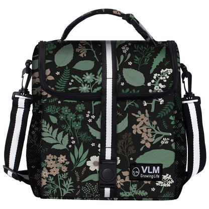 VLM Lunch Box for Women, Insulated Lunch Bag Women with Adjustable Shoulder Strap, Cute Lunch Tote Bag for Work,Picnic,Camping