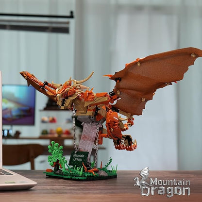 Ideas Magic Wiki Fire Dragon Harry Building SetCompatible with Lego Adults Collectible MOC Potter Dragon Model STEM Toy for Fans Home DecorCreative Gift for Kids Boys &amp Girls 8-16 (886 PCS)