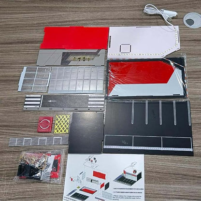 1/64 Scale Mini Building Scene Model (Cars Figures Not Included)
