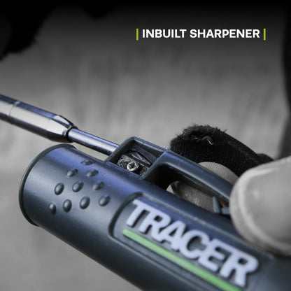 Tracer Deep Hole Construction Pencil Site Holster. Extendable 2B Carpenter Pencil with Inbuilt Carpenter Pencil Sharpener