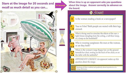 Stare - Fun Game of Visual Recall Where Quirky Image Cards Challenge Players' Minds – Classic for Adult &amp Family Game Night