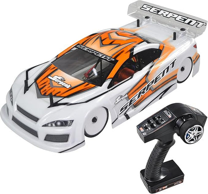 Serpent X20 1/10 RC Touring Car RTR 4WD Fast Electric RC Car with Brushless Motor Carbon Fiber &amp CNC Aluminum Parts High Speed Batteries and Charger Not Included (Orange)