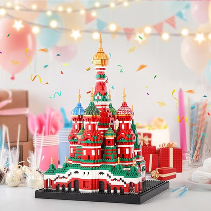 Building Block Set Saint Basil's Cathedral Architecture Model Micro Mini Blocks Educational Mini Blocks 4300 PCS