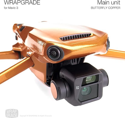 WRAPGRADE Full Skin Stickers for DJI Mavic 3 / Mavic 3 Classic (BUTTERFLY COPPER)