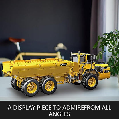 Mould King 17010 Engineering Dump Truck Building Block Kits MOC Building Blocks Set to Build Gift for Age 14+/Adult Collections Enthusiasts(1888 Pieces with Motor/APP Remote Control)