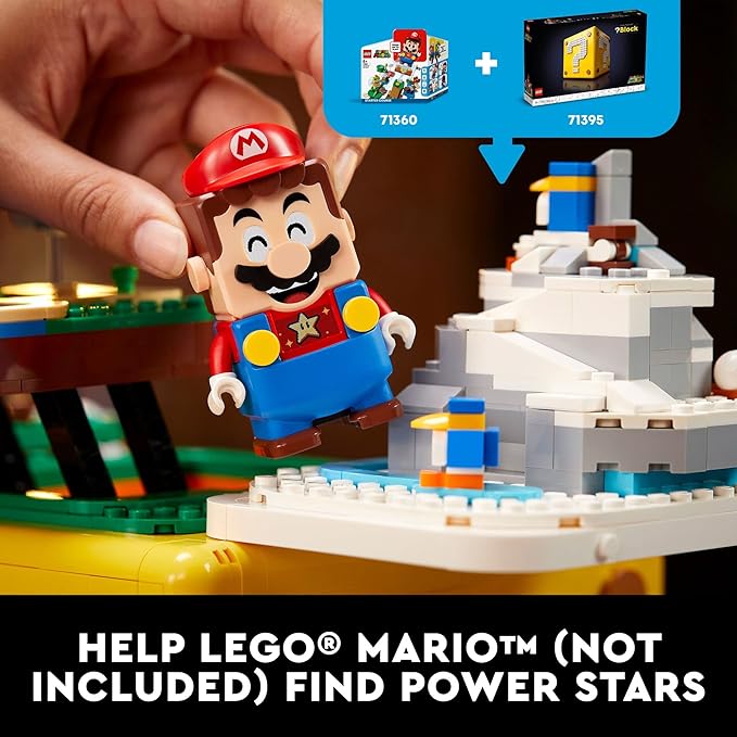 LEGO Super Mario 64 Question Mark Block Building Set - Video Game Model Set for Adult Fans Ages 18+ - Includes 4 Microscale Game Levels W/ 10 Minifigures - 71395