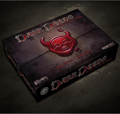 Modiphius Entertainment: Dark Deeds - Strategy Board Game Darkly Humorous Card Game Ages 14+ 2-5 Players 60 Min