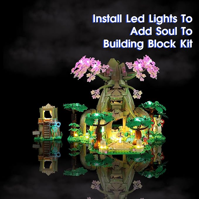 Vaodest LED Light for Lego 77092 Great Deku-Tree 2-in-1 SetDesign and Configuration Compatible with Model 77092(LED Light Only Not Building Block Kit)