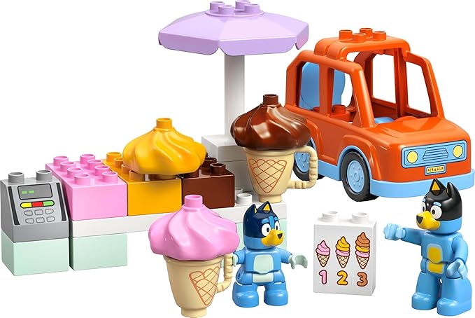 Lego 10458 Bruy and Ice Cream Toy Birthday Present Blocks Education Boys Girls Kids 1.5 Years 2 Years 4 Years Toddlers Animals Creatures Figures Goods Games