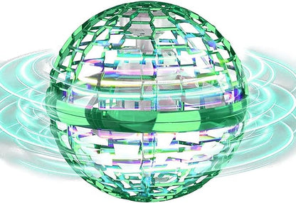 ATHLERIA Green Magic Flying Orb Ball with LightsCool Stuff Gadgets Christmas Birthday Gift Ideas for Boy Girl Teen 6 7 8 9 10+ YearIndoor Outside Hover Boomerang Mini Drones