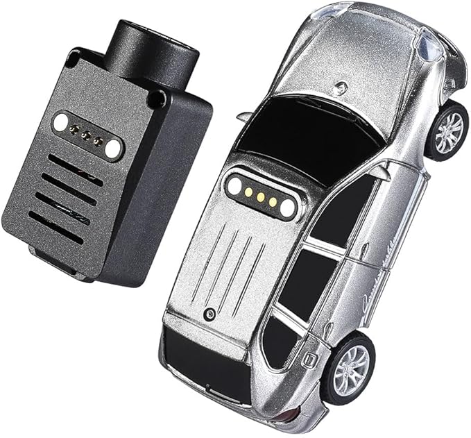 Aetheria WL Mini RC Car with HD FPV Camera 1/64 Remote Control Car FPV RC Drift Cars with LED Ambient Lights &amp Interactive Controls &amp 3-Speed Modes Gift for Adult (Grey)