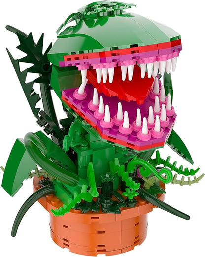 Audrey 2 Piranha Plant Building Toys Sets Little Shop of Horrors Flowers Cannibal with Openable Mouth Building Blocks Gift for TV Fans Halloween Christmas Kids Ages 8+