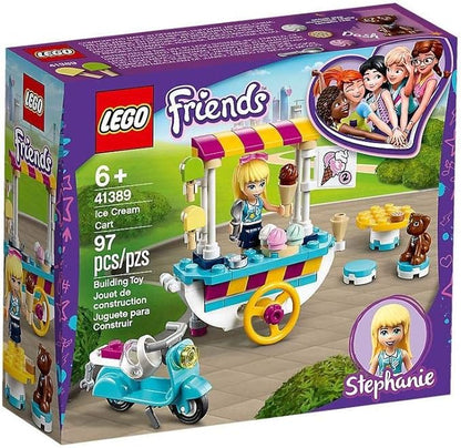 LEGO Friends Ice Cream Cart 41389 Building Kit Featuring Friends Stephanie Mini-Doll New 2020 (97 Pieces)
