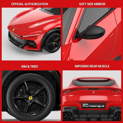 RASTAR Ferrari Remote Control Car 1/24 RC Ferrari Purosangue Toy Car for Kids Adults RC Sports Car – Red FUV